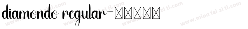 diamondo regular字体转换